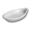 Hall China 521-WH White 10 Oz. Oval Rarebit / Au Gratin Dish - 24 / CS -Libbey Kitchenware Store 441963