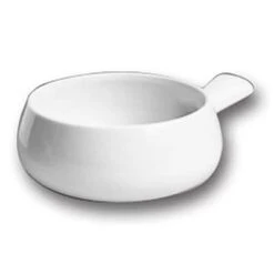 Hall China 643-WH White 16 Oz. Side Handle Soup Bowl W/o Lid - 24 / CS