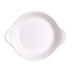Hall® China 435-WH White Round 14 Oz. Au Gratin Dish - 12 / CS