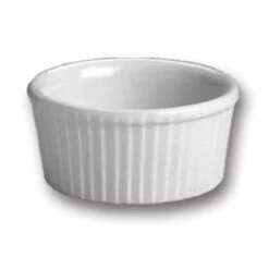 Hall® China 839-WH White 5 Oz. Fluted Ramekin - 24 / CS