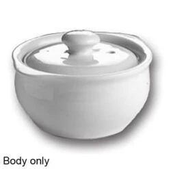 Hall China 479-WH BODY White 14 Oz. Onion Soup Crock W/o Lid - 12 / CS