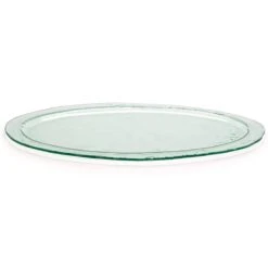 FOH SPT033CLG10 Arctic 24" Oval Clear Glass Platter - 2 / CS
