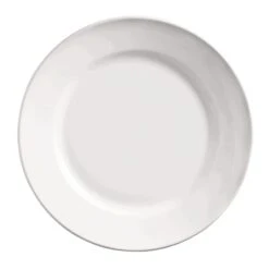 World Tableware 840-440R-11 Porcelana 11" Wide Rim Plate - 12 / CS