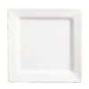 World Tableware SL-9 Slate Bright White 9" Square Plate - 12 / CS -Libbey Kitchenware Store 453090