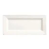 World® Tableware SL-21 Slate Bright White 11" X 5" Plate - 12 / CS