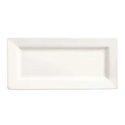 World® Tableware SL-21 Slate Bright White 11" X 5" Plate - 12 / CS