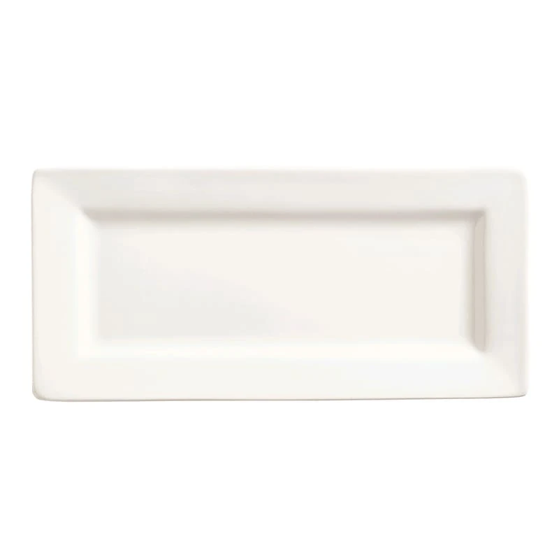 World® Tableware SL-21 Slate Bright White 11" X 5" Plate - 12 / CS 3 World® Tableware SL-21 Slate Bright White 11" X 5" Plate - 12 / CS
