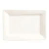 World Tableware SL-20 Slate White 8" X 6" Rectangular Plate - 24 / CS -Libbey Kitchenware Store 453092