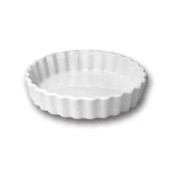 Hall China 8640ABWA Br White 8 Oz Fluted Creme Brulee Dish - 24 / CS