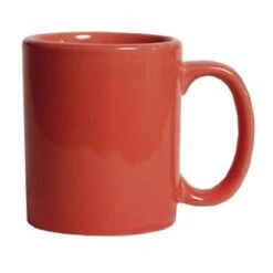 Tuxton BNM-1202 Cinnebar 12 Oz. C-Handle Mug - 24 / CS