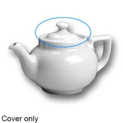 Hall China 21-WH COVER Knob Cover For 10 Oz Boston Teapot - 12 / CS