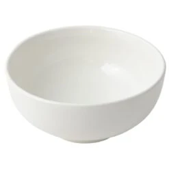 Bon Chef 15004B WHITE Sandstone 2 Qt. Soup / Salad Bowl
