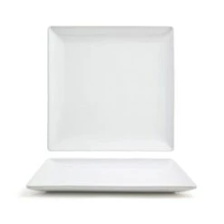 FOH DAP017WHP23 Mod 8.25" Square White Plate - 12 / CS