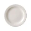 Vertex China VNR-6 Vista 6.63" White Narrow Rim Plate - 36 / CS -Libbey Kitchenware Store 489868