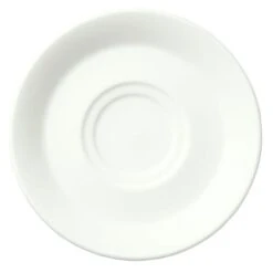 Syracuse China 950002589 Undecorated 6.25" Tea Saucer - 36 / CS