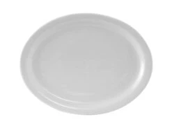 Tuxton CLH-096 Colorado 9.75" White Platter - 24 / CS