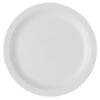 Cambro 825CWNR148 Camwear White 8-1/4" Narrow Rim Plate - 48 / CS -Libbey Kitchenware Store 527018