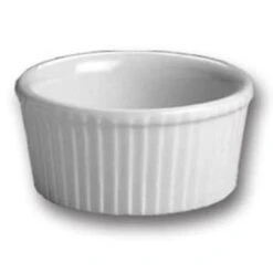 Hall® China 8340ABWA Bright White 2.75 Oz. Fluted Ramekin- 36 / CS