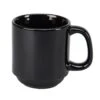 Vertex China SM-BK Vista 10 Oz. Stackable Black Summit Mug - 36 / CS 2 Vertex China SM-BK Vista 10 Oz. Stackable Black Summit Mug - 36 / CS -Libbey Kitchenware Store 564899
