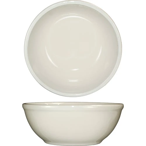 International Tableware RO-24 White RE 10 Oz Oatmeal Bowl - 36 / CS 3 International Tableware RO-24 White RE 10 Oz Oatmeal Bowl - 36 / CS