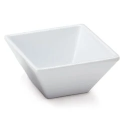 G.E.T. ML-257-W Siciliano White 3 Oz. Square Petite Bowl - 48 / CS