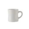 Tuxton BWM-090B 9 Oz. White Diner Mug - 24 / CS