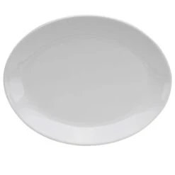 Buffalo F8000000355 Bright White 11" Oval Platter Coupe - Dozen