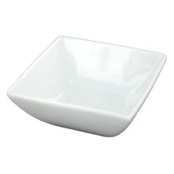 Varick 6900E543 Cafe Porcelain Pub 6 Oz. Square Bowl - 12 / CS