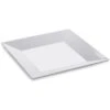 G.E.T. ML-103-W Siciliano White Melamine 8" Square Plate - 12 / CS -Libbey Kitchenware Store 6004234