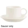 ARC Cardinal G3749 Daring White 4-1/2" Saucer - 24 / CS -Libbey Kitchenware Store 6004321