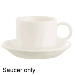 ARC Cardinal G3749 Daring White 4-1/2" Saucer - 24 / CS