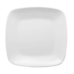 Elite Global Solutions D9SQR-W Radius 8.25 In White SQ Plate - 6 / CS