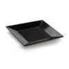 G.E.T. ML-90-BK Siciliano Black Melamine 12" Square Plate - 6 / CS -Libbey Kitchenware Store 6006659