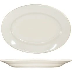 International Tableware RO-51 White 15.5 X 10.5" Platter - 12 / CS