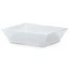 G.E.T. ML-248-W Siciliano White Melamine 5.7 Qt. Square Bowl - 3 / CS