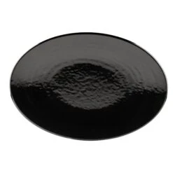 EGS D812RR-B Pebble Creek Black Oval Platter - 6 / CS