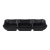 Elite Global Solutions JW2071-B Zen Black 3-Compartment Tray - 6 / CS