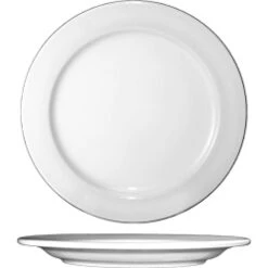 International Tableware DO-8 White Porcelain 9" Plate - 24 / CS