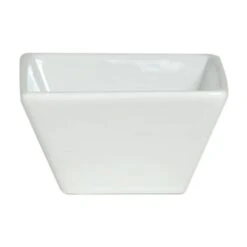 Varick 6900E571 Cafe Porcelain Pub 6 Oz. Square Bowl - 12 / CS
