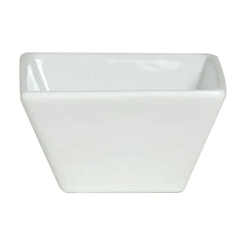 Varick 6900E571 Cafe Porcelain Pub 6 Oz. Square Bowl - 12 / CS 3 Varick 6900E571 Cafe Porcelain Pub 6 Oz. Square Bowl - 12 / CS