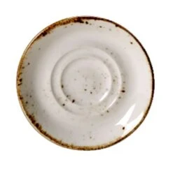 Steelite 11550165 Performance Craft White Double Well Saucer - 36 / CS