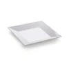 G.E.T. ML-90-W Siciliano White Melamine 12" Square Plate - 6 / CS -Libbey Kitchenware Store 6026128