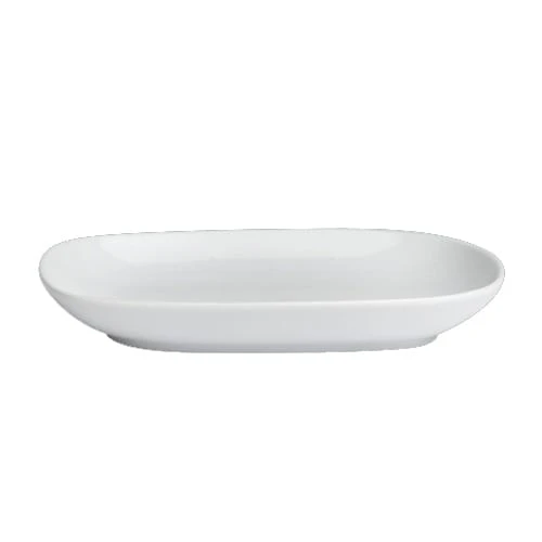 Varick 6900E401 Bistro White 7-1/4 X 5-1/8 Oval Tray - 24 / CS 3 Varick 6900E401 Bistro White 7-1/4 X 5-1/8 Oval Tray - 24 / CS