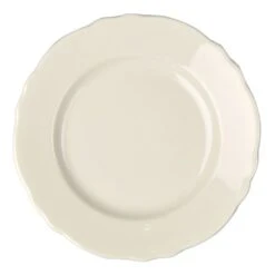 Homer Laughlin 54800 Carolyn 10.63" Scalloped Plate - 12 / CS