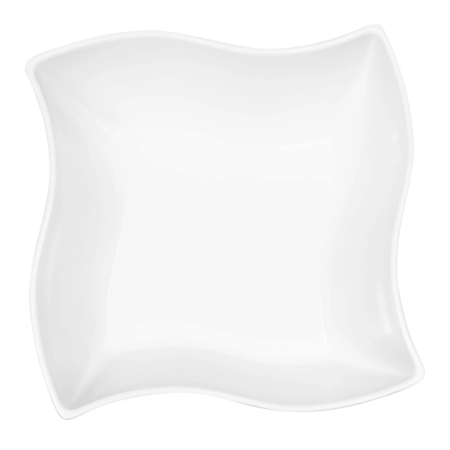 Elite Global Solutions M854-NW Wave 3 Qt. Display White Bowl