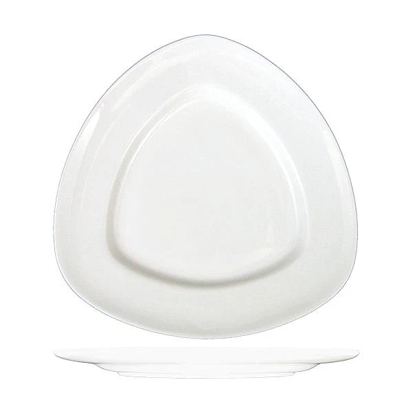 International Tableware TD-6-BW 5-3/4" Triangular Plate - 36 / CS 3 International Tableware TD-6-BW 5-3/4" Triangular Plate - 36 / CS