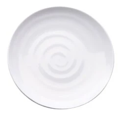 Elite Global D875RG-W Galaxy 8.75" White Swirl Plate - 6 / CS