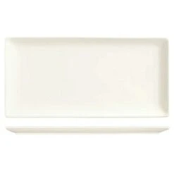 World® Tableware SL-26C Slate White 12 X 8 Coupe Platter - 12/ CS