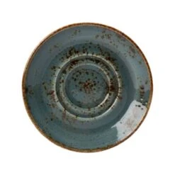 Steelite 11300158 Performance Craft Blue Double Well Saucer - 36 / CS