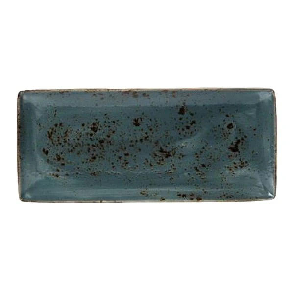 Steelite 11300552 Performance Craft Blue Rectangle Platter - 6 / CS 3 Steelite 11300552 Performance Craft Blue Rectangle Platter - 6 / CS